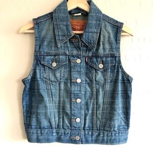 Levi Strauss & Co Jean Jacket Vest {S}